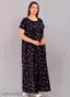 Women's Pure Cotton Printed Maxi Nightdress /Nighty Multicolor (Pack of 2)