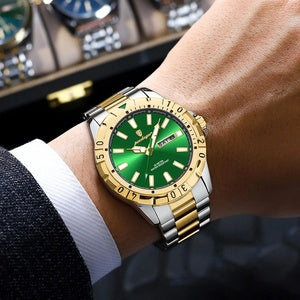 POEDAGAR Luxury Quartz Man Watch Waterproof Luminous Date Week Men Watch Military Stainless Steel Men's Watches Sport Male Clock