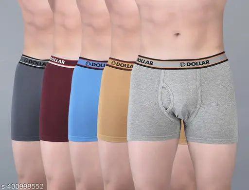 DOLLAR BIGBOSS Men's (Pack of 5) Multicolor Trunks