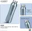 Aquench Best Selling Stainless Steel Water Bottle 1 Litre (1000 ml) | Fridge Water Bottle 1 Litre | Refrigerator Bottle Thunder with Sipper Cap Use for Home/Office/Gym/School/Travelling| Water Bottle For Office | Sports Water Bottle| Gym Water Bottle