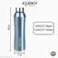 Aquench Best Selling Stainless Steel Water Bottle 1 Litre (1000 ml) | Fridge Water Bottle 1 Litre | Refrigerator Bottle Thunder with Sipper Cap Use for Home/Office/Gym/School/Travelling| Water Bottle For Office | Sports Water Bottle| Gym Water Bottle