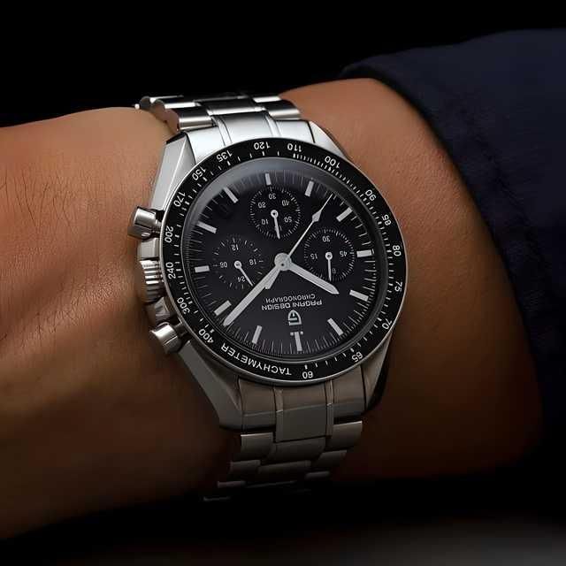 BD Men Silver Stainless Steel Strap Watch 