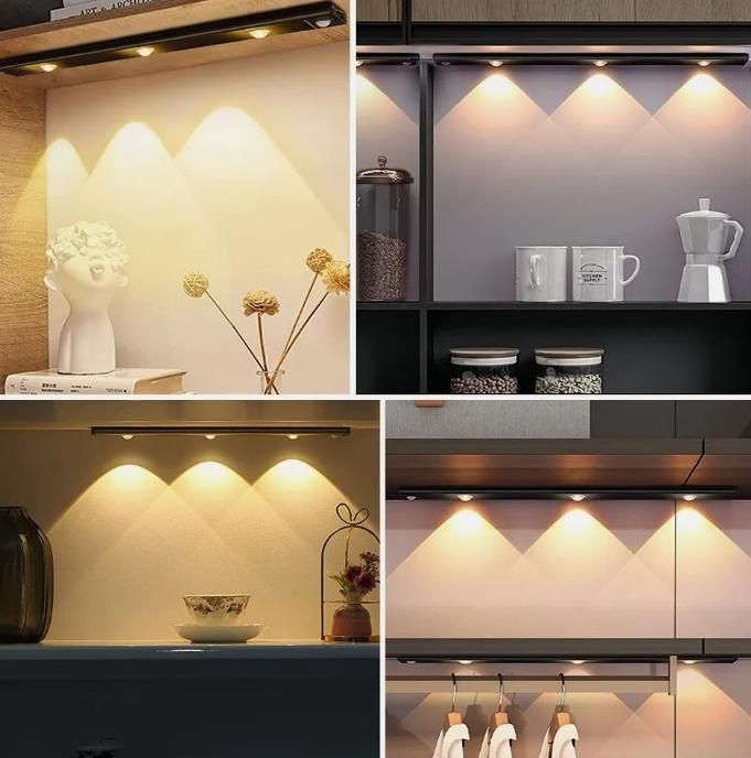 LED PIR Motion Sensor Cabinet  With USB Rechargeble 