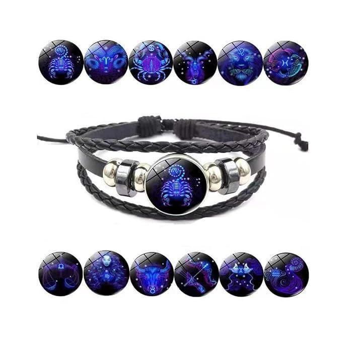 Guardian Bracelet Black Leather Bracelet Adjustable 