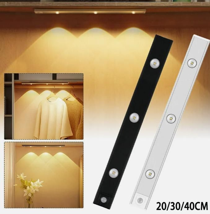 LED PIR Motion Sensor Cabinet  With USB Rechargeble 